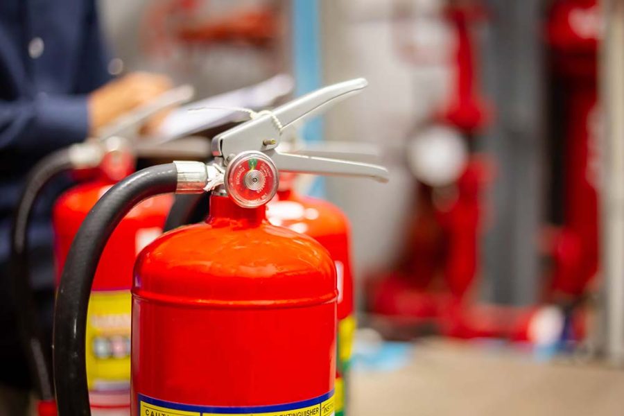 A fire extinguisher